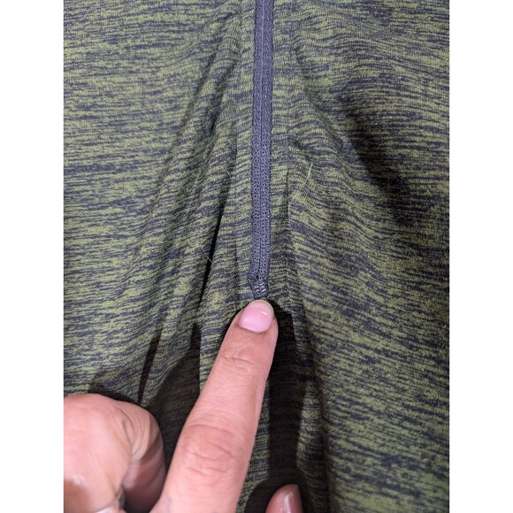 Alphalete Top Men Sz L Dark Long Sleeve Athletic Pullover 1/4 Zip Activewear - Picture 6 of 9